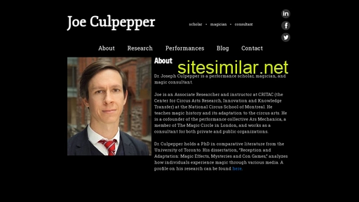 joeculpepper.com alternative sites