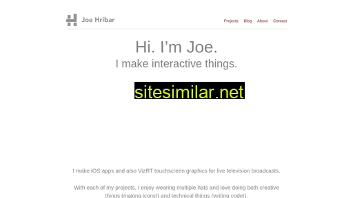 joehribar.com alternative sites