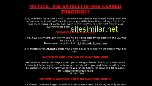 joesat.com alternative sites