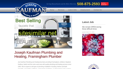 joekaufmanplumbing.com alternative sites