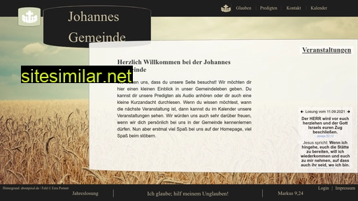 johannes-gemeinde.com alternative sites