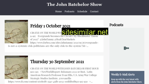 johnbatchelorshow.com alternative sites