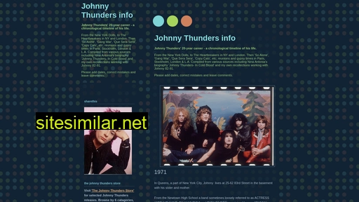 Johnnythundersinfo similar sites