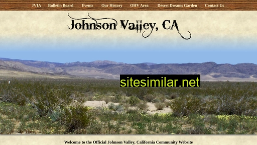 Johnsonvalley similar sites