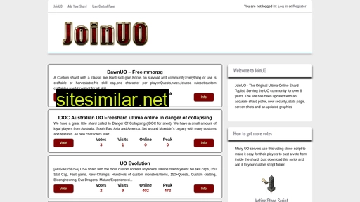 Joinuo similar sites