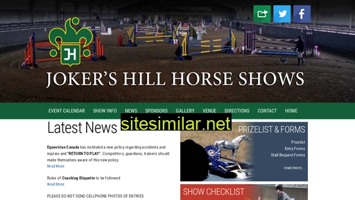 jokershillhorseshows.com alternative sites