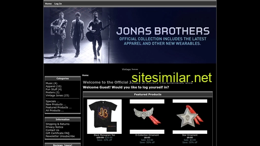 jonasbrothersmerch.com alternative sites
