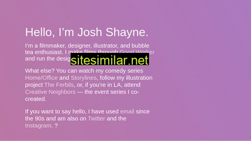 joshshayne.com alternative sites