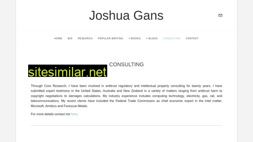 joshuagans.com alternative sites
