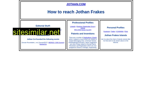 jothan.com alternative sites