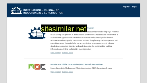 Journalofindustrializedconstruction similar sites