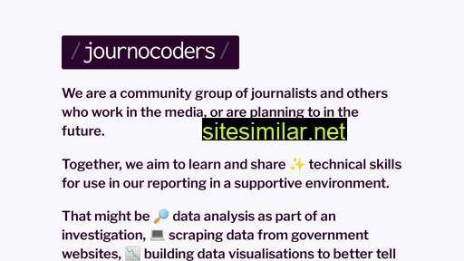 Journocoders similar sites