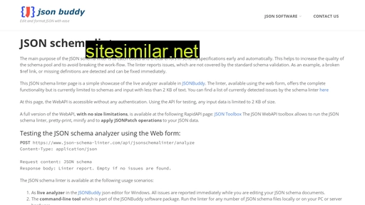 json-schema-linter.com alternative sites