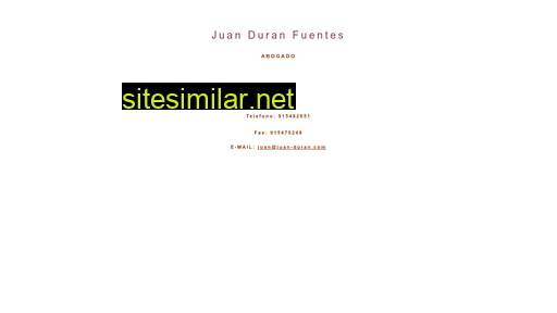 juan-duran.com alternative sites