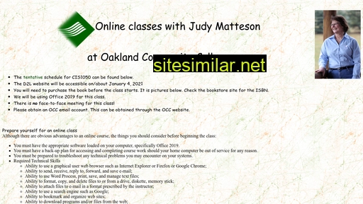 Judyamatteson similar sites