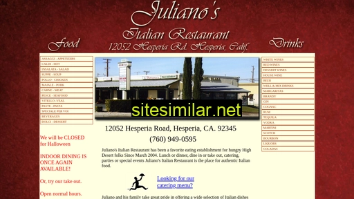 julianositalianrestaurant.com alternative sites