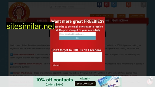 juliesfreebies.com alternative sites