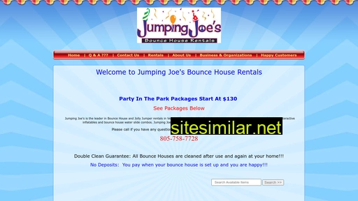 Jumpingjoesbouncehouserentals similar sites