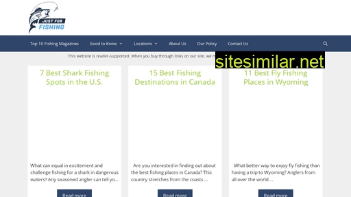 justfor-fishing.com alternative sites