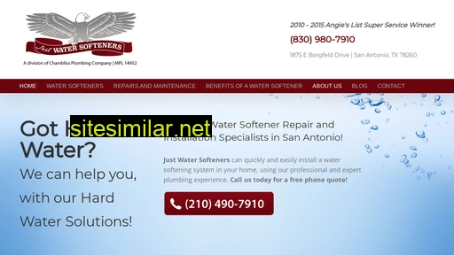 just-water-softeners.com alternative sites