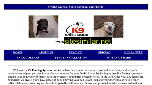 k9fencingsystems.com alternative sites