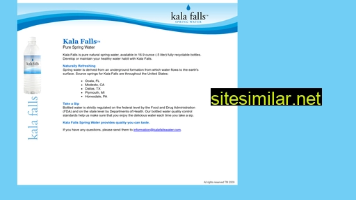 kalafallswater.com alternative sites