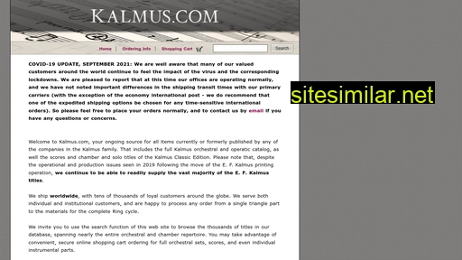 kalmus.com alternative sites
