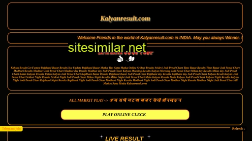 kalyanresult.com alternative sites