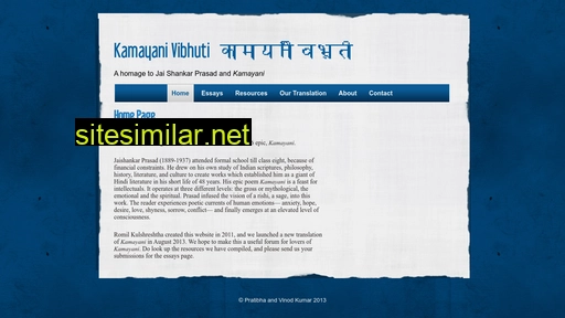 kamayanivibhuti.com alternative sites