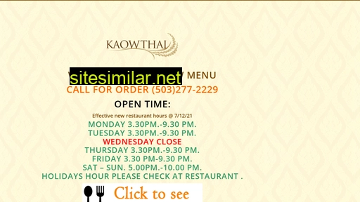 Kaowthai similar sites