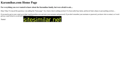karamihas.com alternative sites