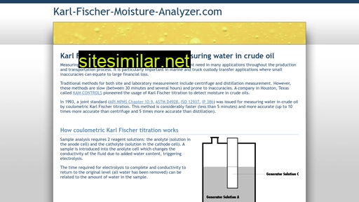 karl-fischer-moisture-analyzer.com alternative sites