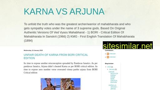 Karnaarjuna similar sites