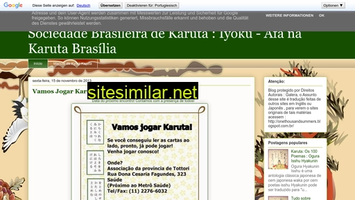 karutabrasil.blogspot.com alternative sites