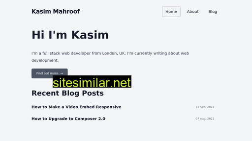 kasimmahroof.com alternative sites