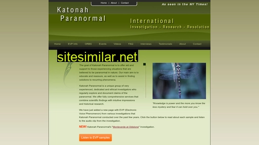 katonahparanormal.com alternative sites
