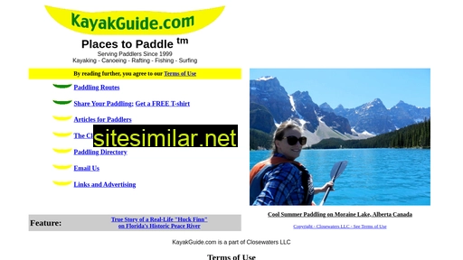 kayakguide.com alternative sites