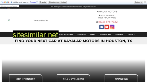 kayalar-motors.com alternative sites