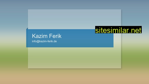 kazim-ferik.com alternative sites