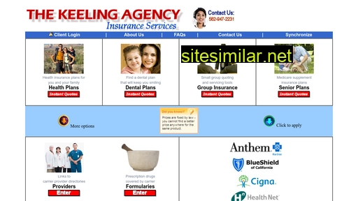 keelinginsurance.com alternative sites