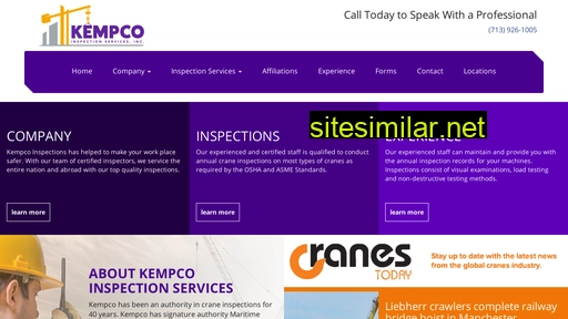 Kempcoinspectionservices similar sites