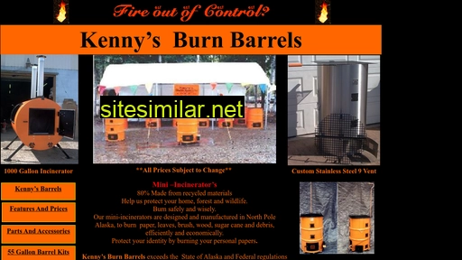 kennysburnbarrels.com alternative sites