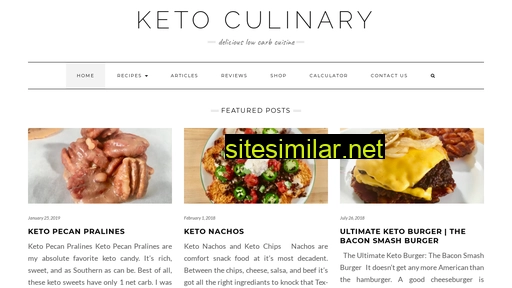 ketoculinary.com alternative sites