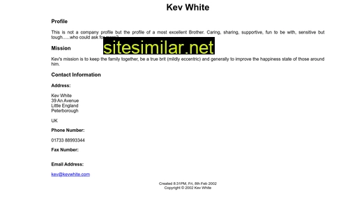 kevwhite.com alternative sites