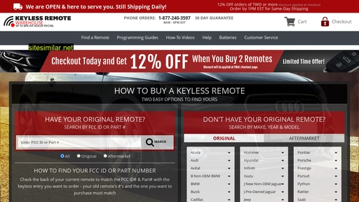 keylessremotewarehouse.com alternative sites