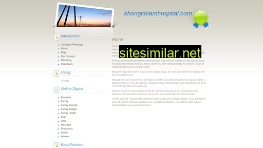 khongchiamhospital.com alternative sites