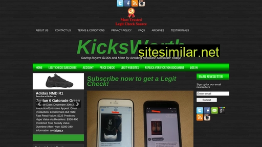 kicksworth.com alternative sites
