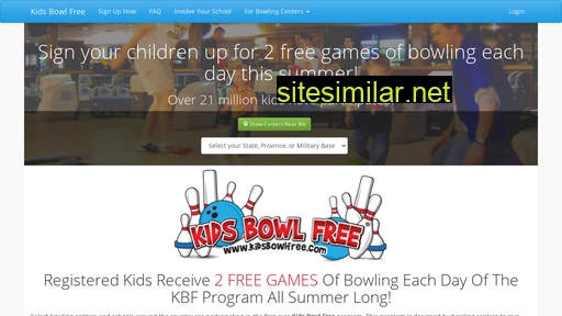 Kidsbowlfree similar sites
