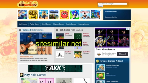 kidsgameshq.com alternative sites