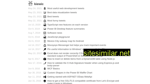 kiewic.com alternative sites